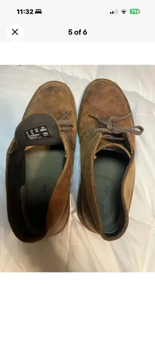 Clarks brown leather